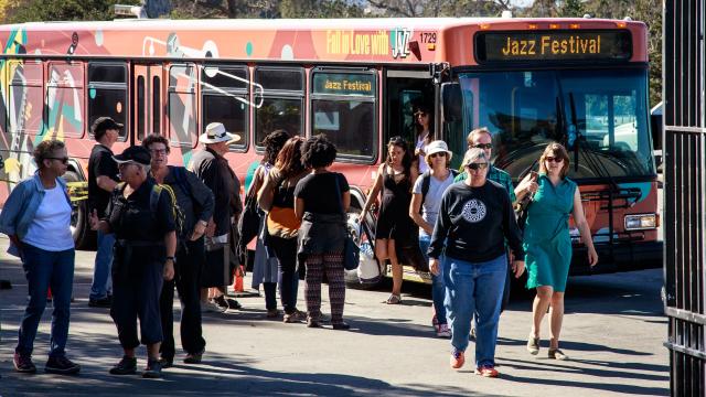 Monterey Jazz Festival bus