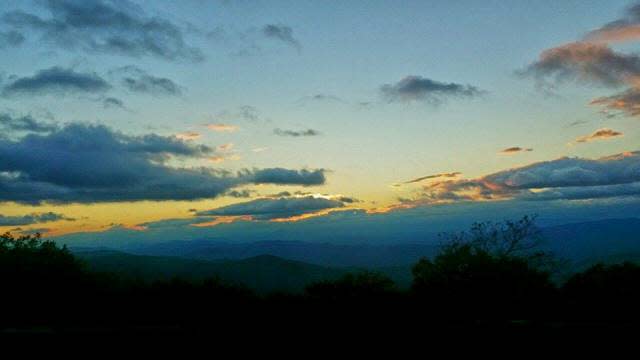 Blue Ridge Mountain Light - Fall Photo