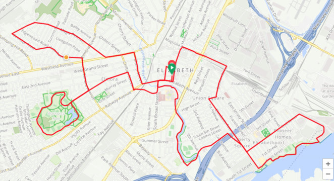 Tour de Elizabeth 2019 Bike Route