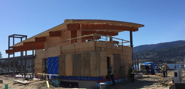 Photo of Visitor Centre construction