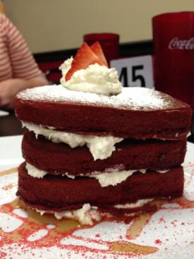 Layered red velvet cake from Superchef's