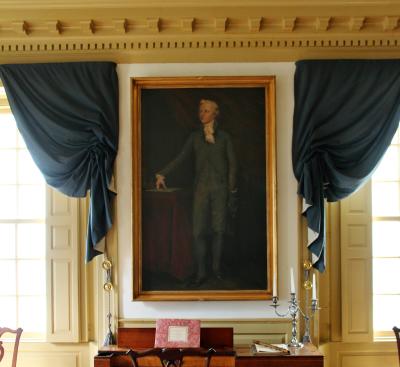 Hamilton painting at Schuyler Mansion