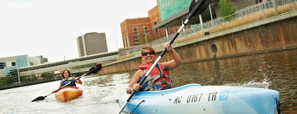 Kayaking Lansing River Trail