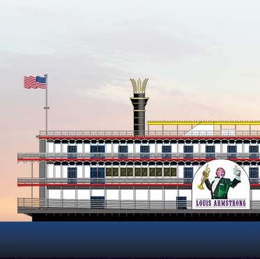 Riverboat Louis Armstrong rendering