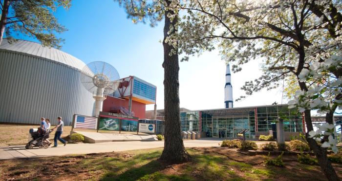 External view of the U.S. Space & Rocket Center in Huntsville, AL