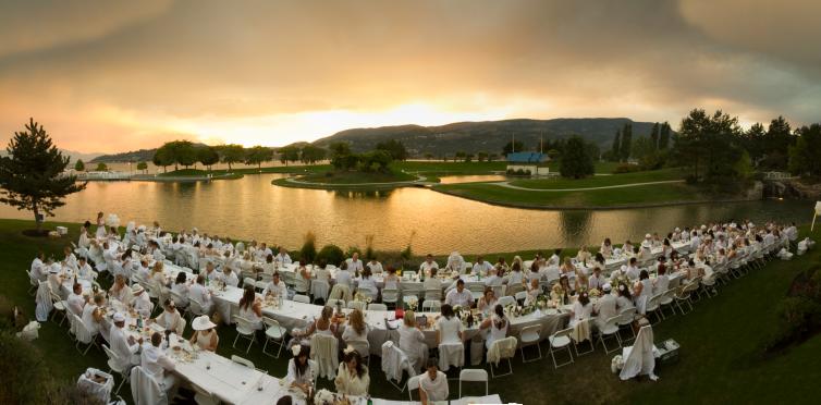 White Dinner Panorama