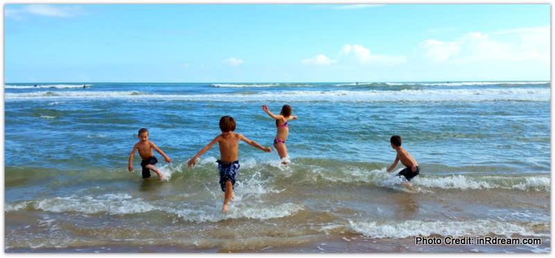 Dancing in the ocean