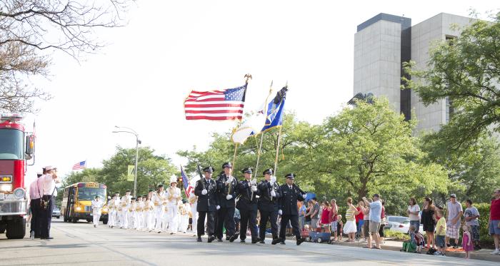 Fourth of July parade downtown