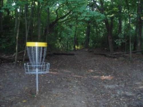 Chain And Metal Target At Englewood MetroPark In Dayton, OH