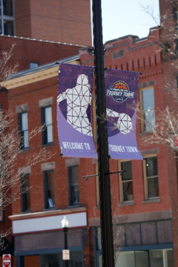 Downtown street banners