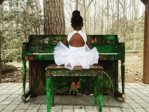 Little Girl Playing Piano