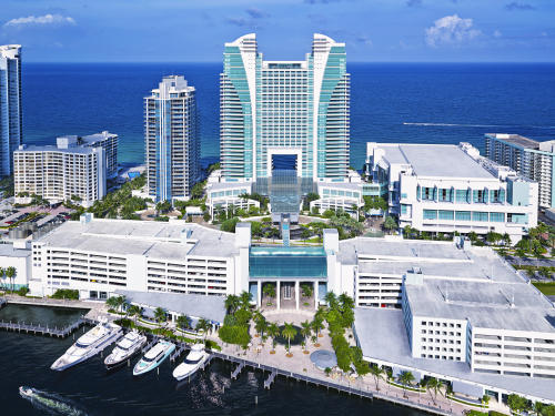 The Diplomat Beach Resort aerial view