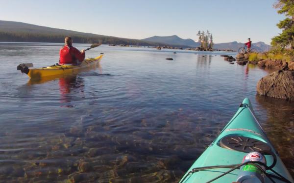 Waldo Lake Kayaking by Michael Sherman