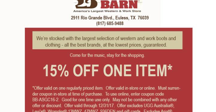 boot barn stores