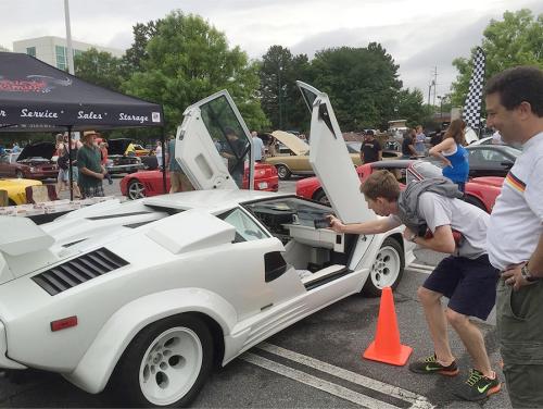 Exotic car at Caffeine and Octane