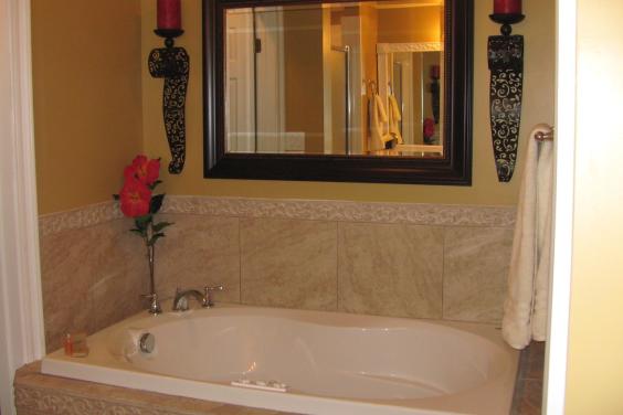 Jacuzzi tub added to master bath in unit 1210 Treasure Island