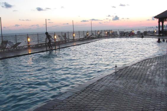 Treasure Island olympic size heated pool