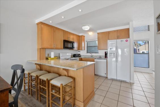 Cozy up around the kitchen!