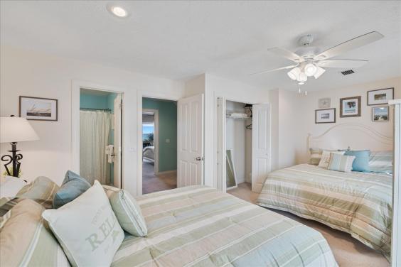 Second floor roadside bedroom