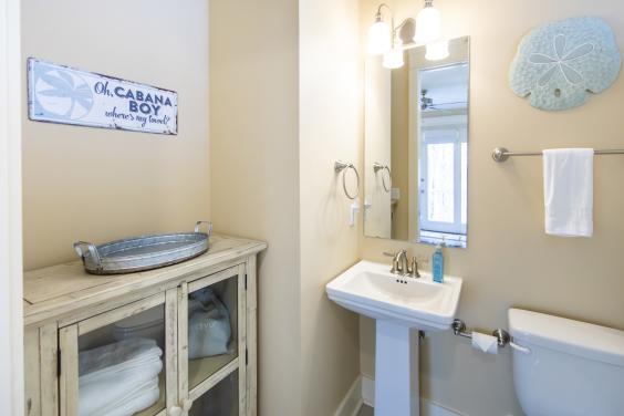 Bath #2 Vanity and amenities cabinet