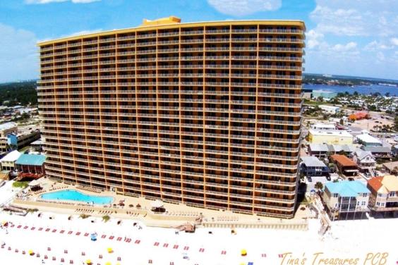 Treasure Island Resort Building from air