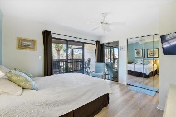 Beautiful master bedroom with private balcony