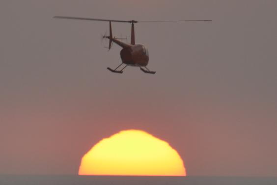 sunset copter