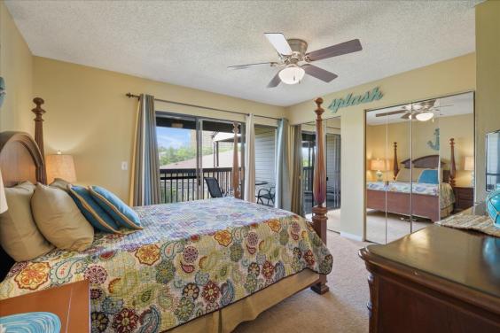 Master bedroom with private balcony