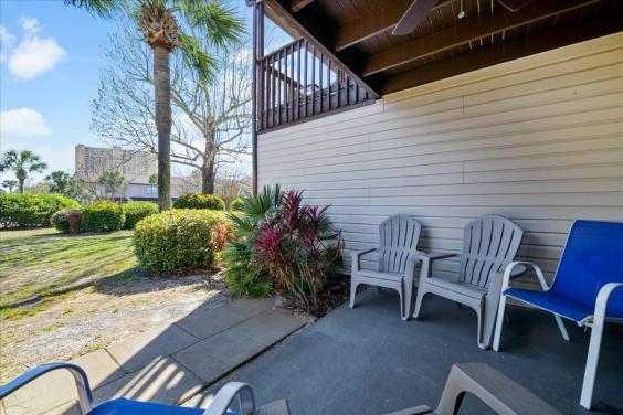 Downstairs patio