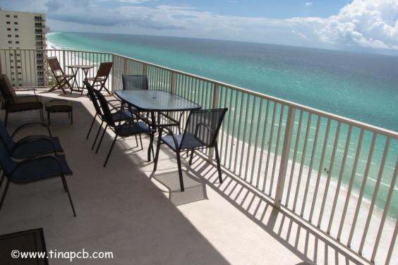 View From Our 719 sq ft wrap around balconcy of the beach and ocean