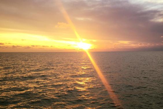 Headed out into the sunset