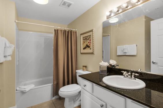 3rd bath with tub, vanity and privacy!