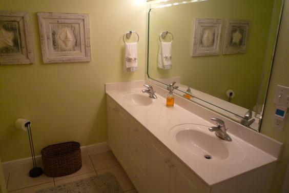 Master Bath has Twin Vanities and a Jetted Tub