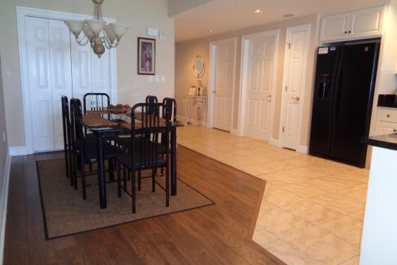 Dining room with foyer entrance