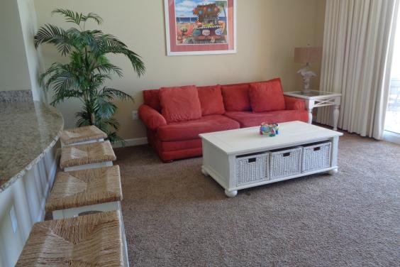 Family room which overlooks the oceanfront
