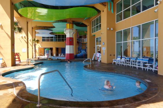 Two pools...west tower...with hot tub, game room
