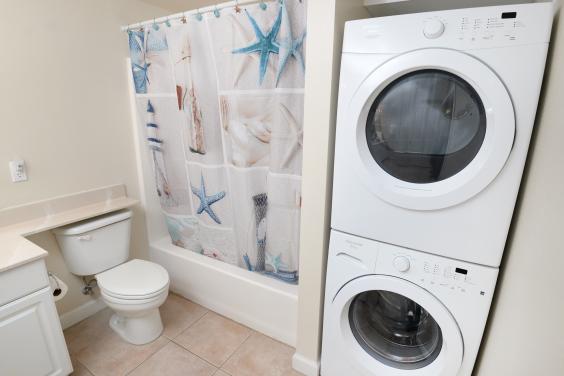 Bath with laundry area