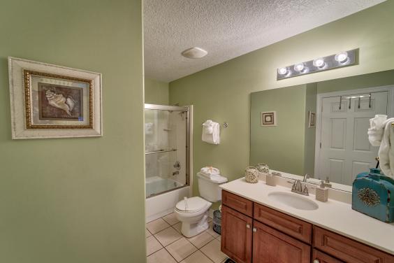Guest Bathroom with full shower - blowdryer provided