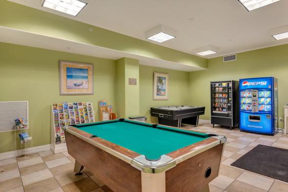 Gulf Crest's Game room.