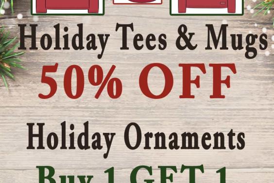 HOLIDAY ITEMS 50% OFF SALE