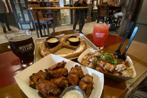 Food at History Class Brewery