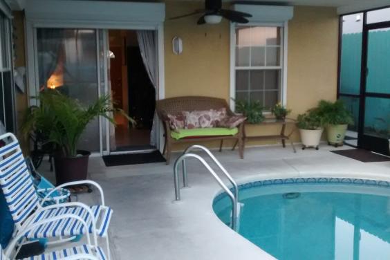 screened in pool