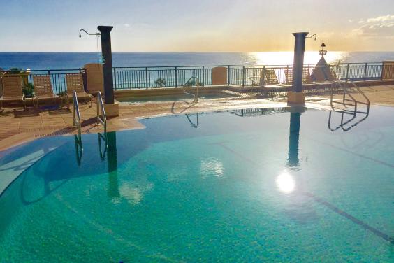 You can see the jacuzzi hot tub in the background,