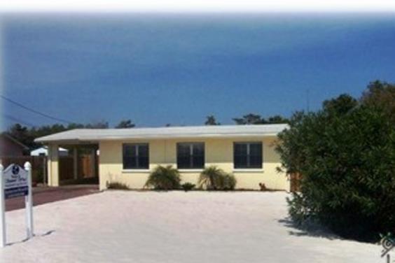 White sugar beach sand in the front yard