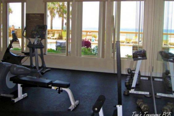 Fitness Center overlooking pool, beach & Gulf Can’t beat the view!