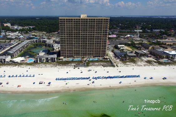 View of our building from the air over the Gulf of Mexico