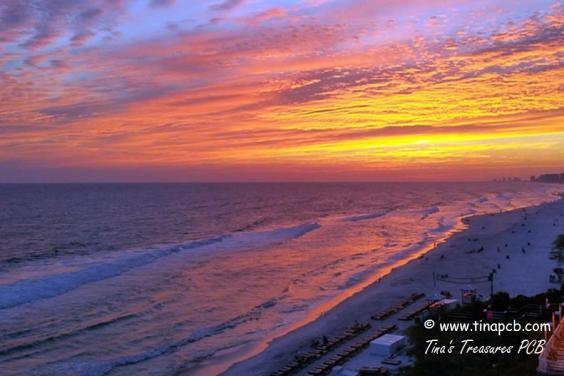 Sunset from our balcony