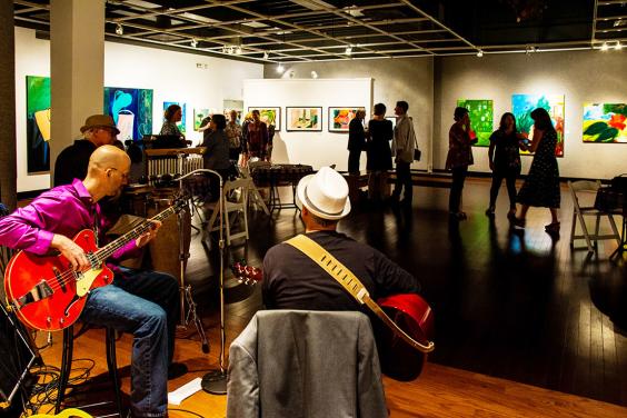James Loser Painting Exhibit, singer songwriter Hal Shows