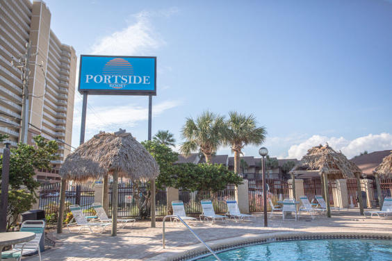 Portside Resort boasts three pools and a jacuzzi!