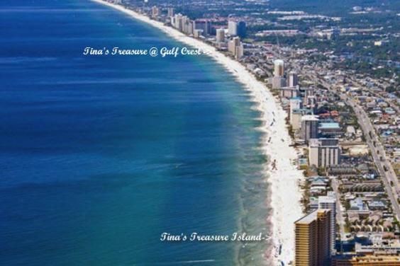 View of Tina's Treasures PCB from the air from St. Andrews State Park